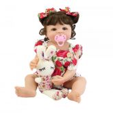 Boneca Reborn 55cm corpo de silicone completo