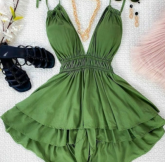 Macaquinho Vestido Feminino Viscolinho Com Bojo