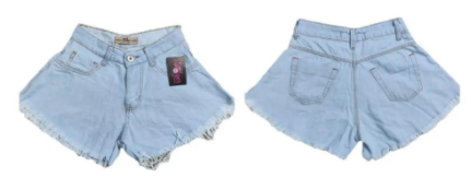 Shorts Jeans Feminino Gode Cintura Alta