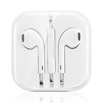 FONE DE OUVIDO BRANCO COM FIO ÓTIMO SOM E QUALIDADE GARANTIDA