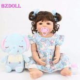 Boneca Reborn 55cm corpo de silicone completo